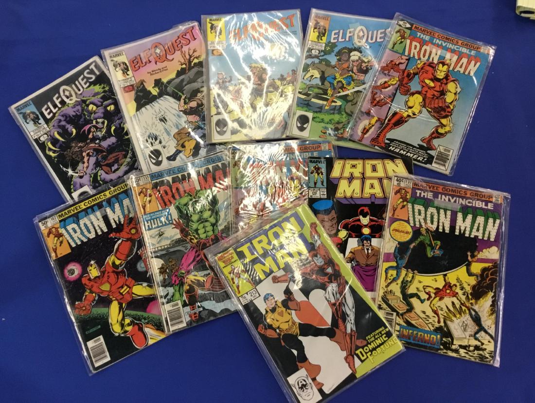 Lot of 13 assorted Iron Man and Elf Quest: Includes Elfquest #1