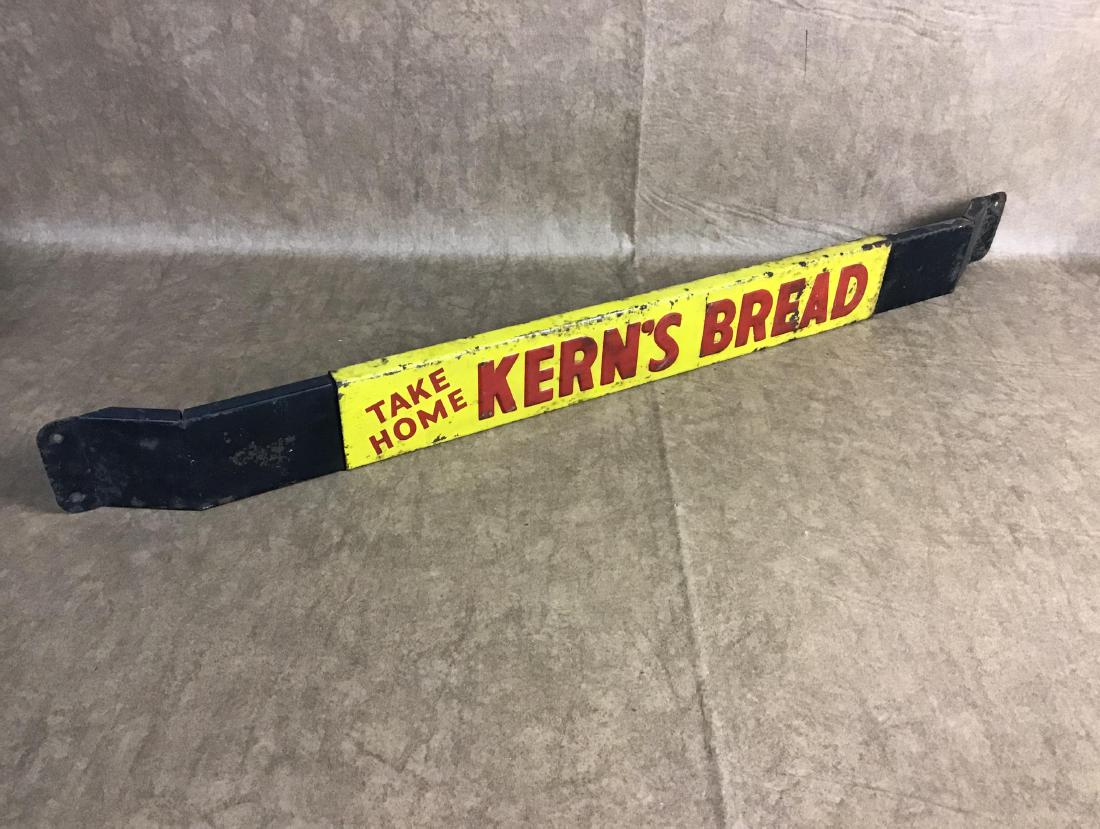 Embossed Kern's Bread Door Push: Good graphics. 34.5inW x 3in