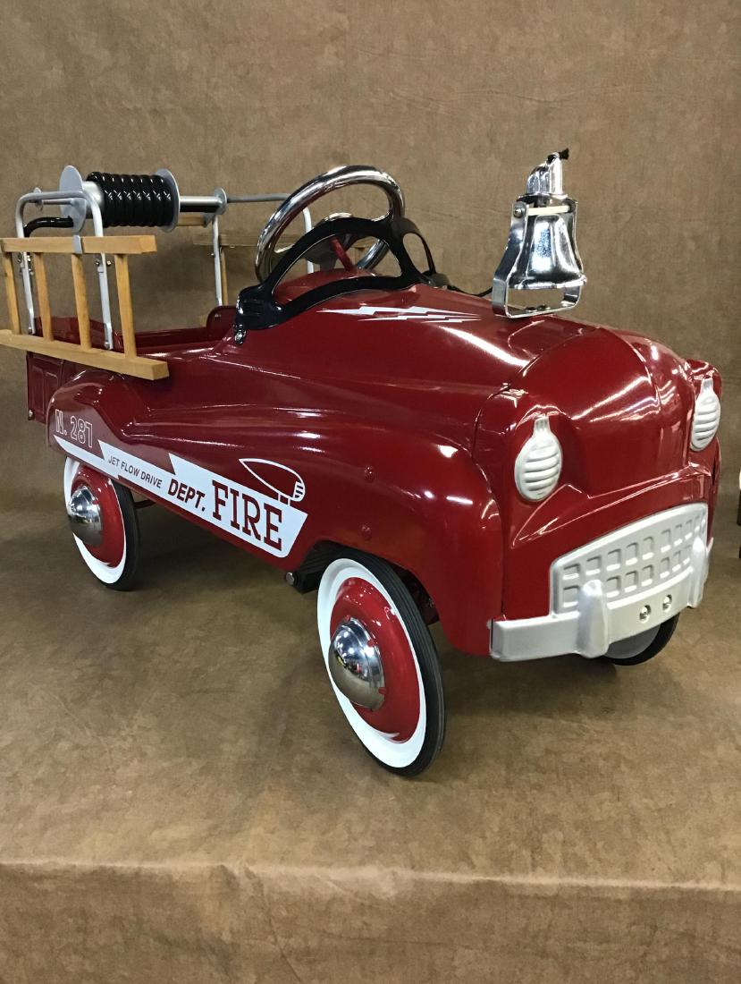 fire truck pedal car with hose reel
