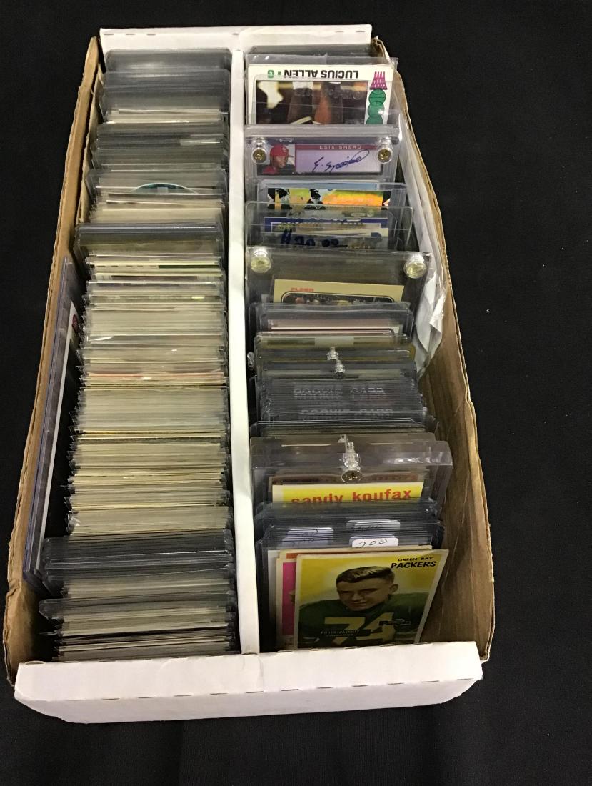 Approx. 1600 + or - various Baseball and Football cards (1 of 3)