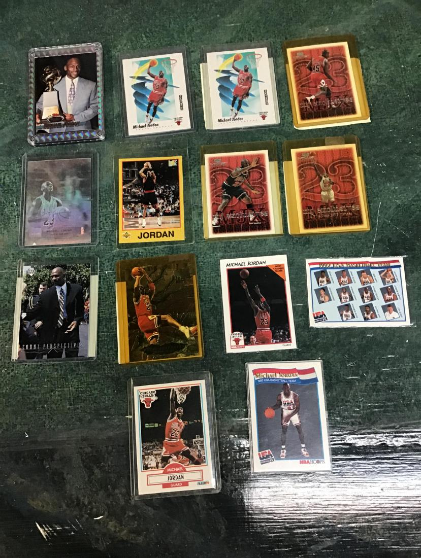 Lot of 14 Michael Jordan ball cards (1 of 1)