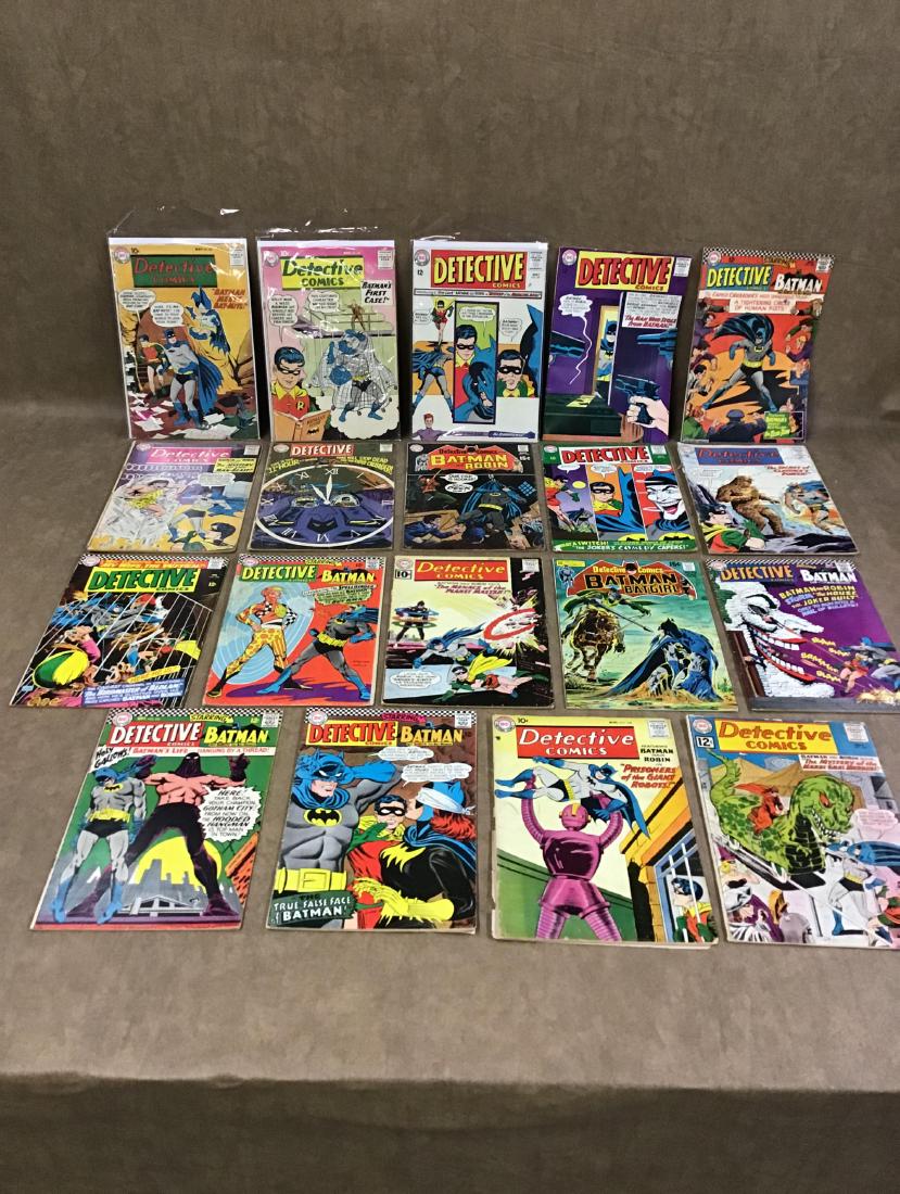 Lot of 19 Detective Comics #354, 334, 267, 265, 327, (1 of 4)