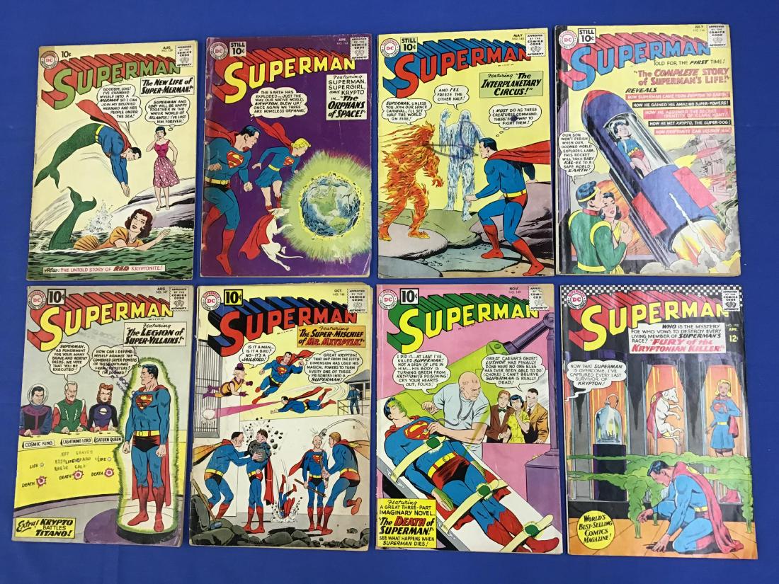 Lot of 8 Superman Comics (1 of 2)
