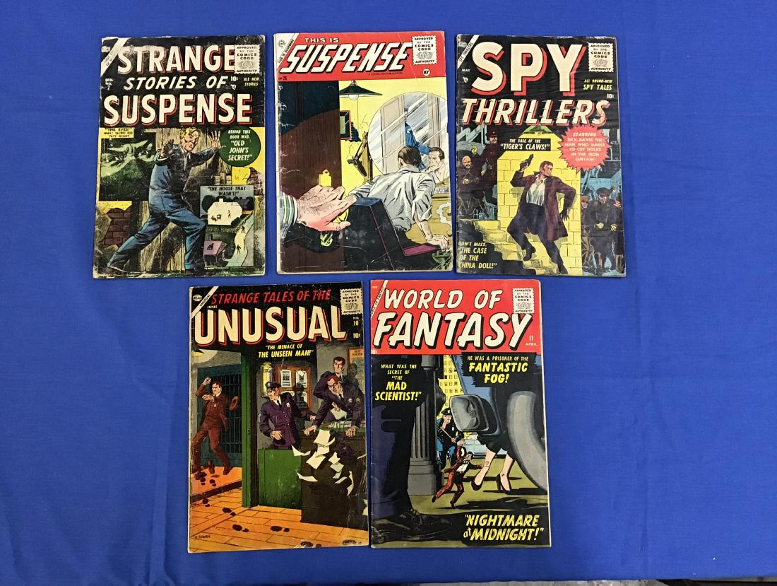 Lot of 5 Suspense Horror Comics (1 of 2)