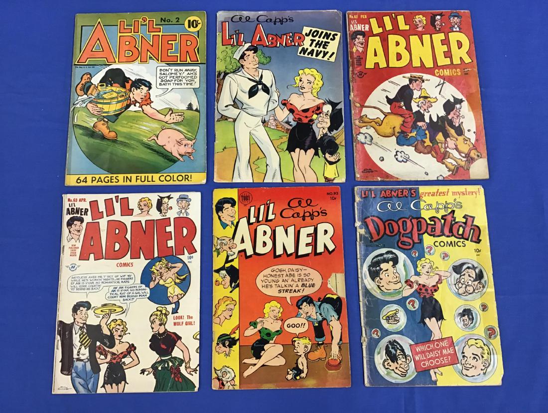 Lot of 6 Lil Abner .10 Cent Comics: Lot of 6 Lil Abner .10 Cent Comics