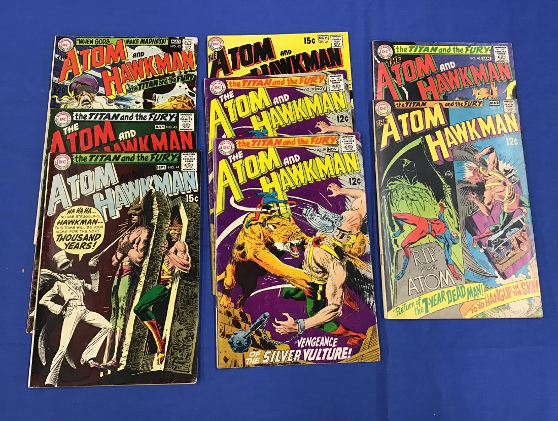 Lot of 8 Atom and Hawkman comics (1 of 3)