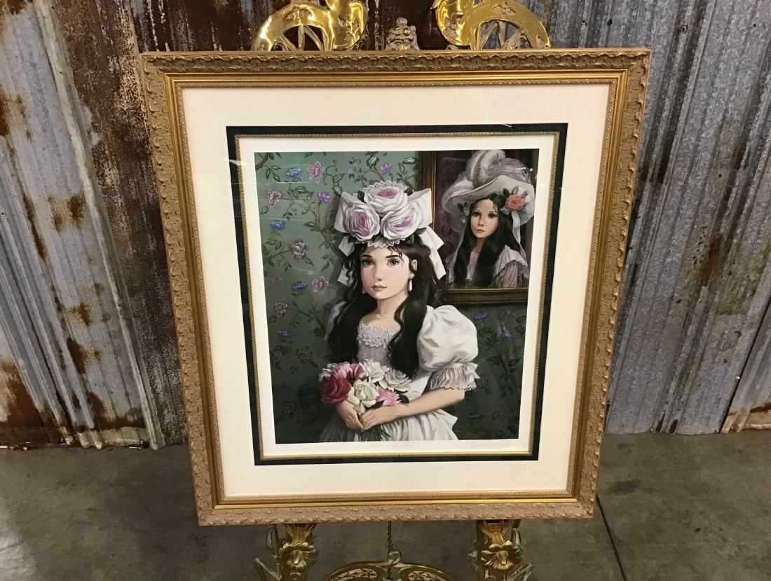 Pati Bannister Signed and Numbered Print-Now and Then,: Professionally framed and matted, excellent condition. Has COA. 33.25 Inches x 29.5 Inches.