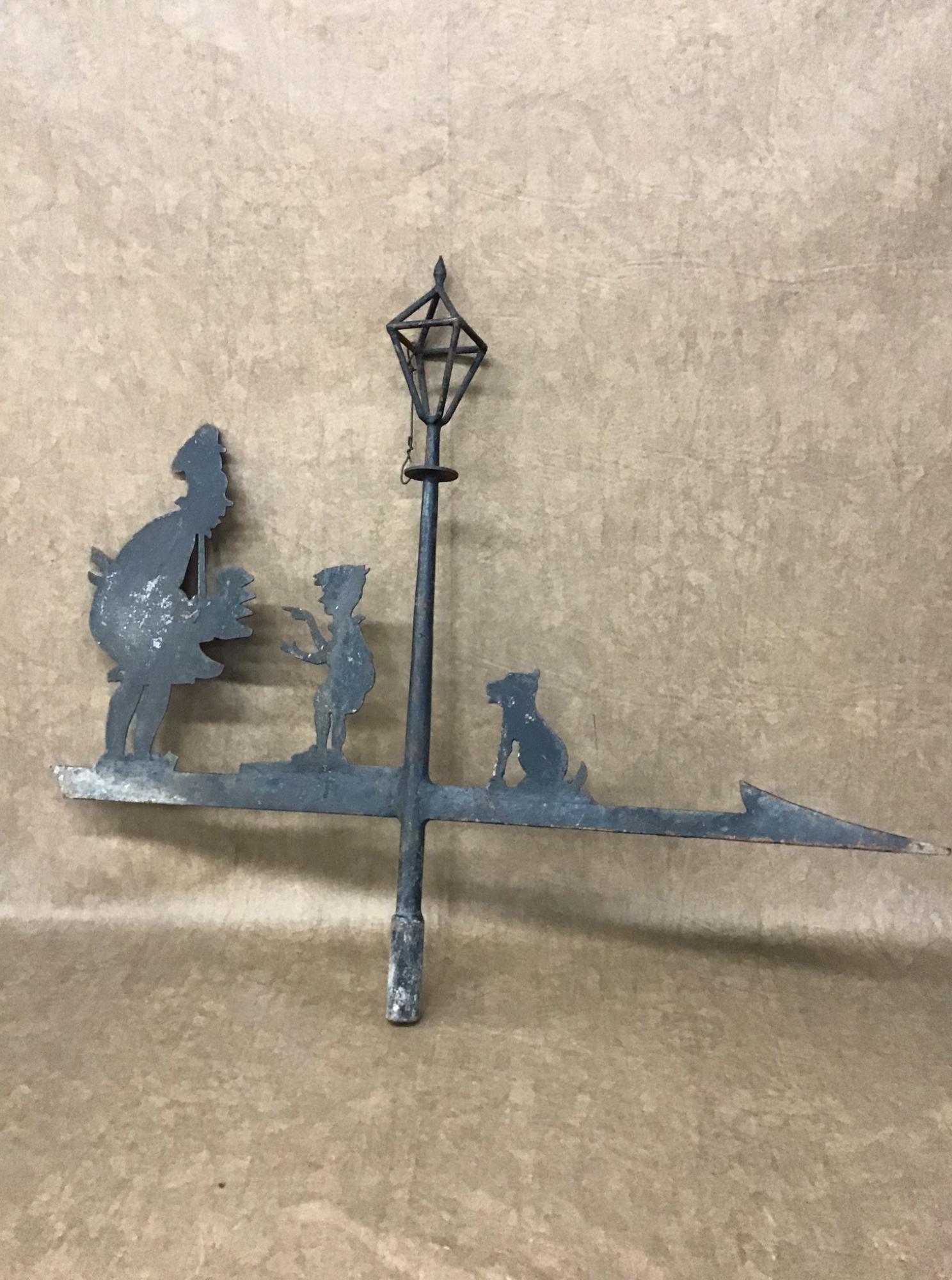Original Howard Johnson Weathervane Saratoga NY: Original found condition, 28.5 Inches x 34 Inches