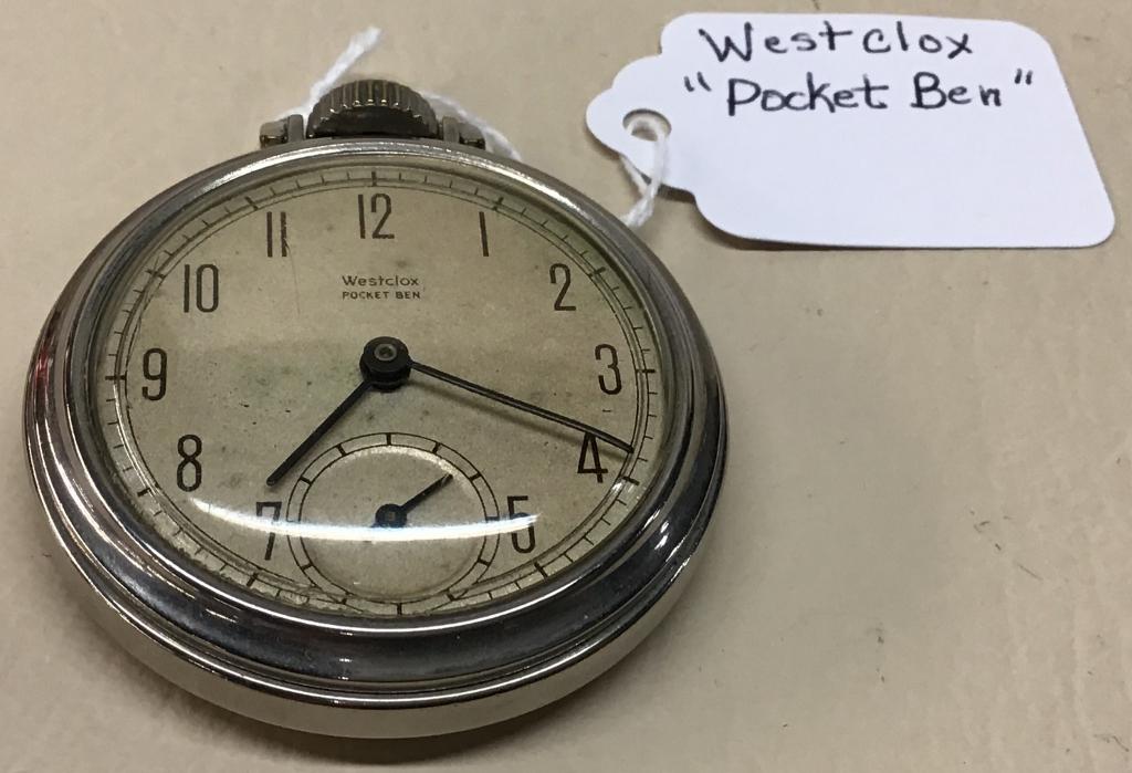 Westclox "Pocket Ben" Pocket Watch: Working Condition