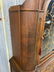 EXTREMELY ORNATE WALNUT DEPRESSION ERA CHINA CABINET - 3
