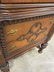 EXTREMELY ORNATE WALNUT DEPRESSION ERA CHINA CABINET - 5