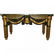 ITALIAN CARVED AND PAINTED FAUX MARBLE TOP TABLE