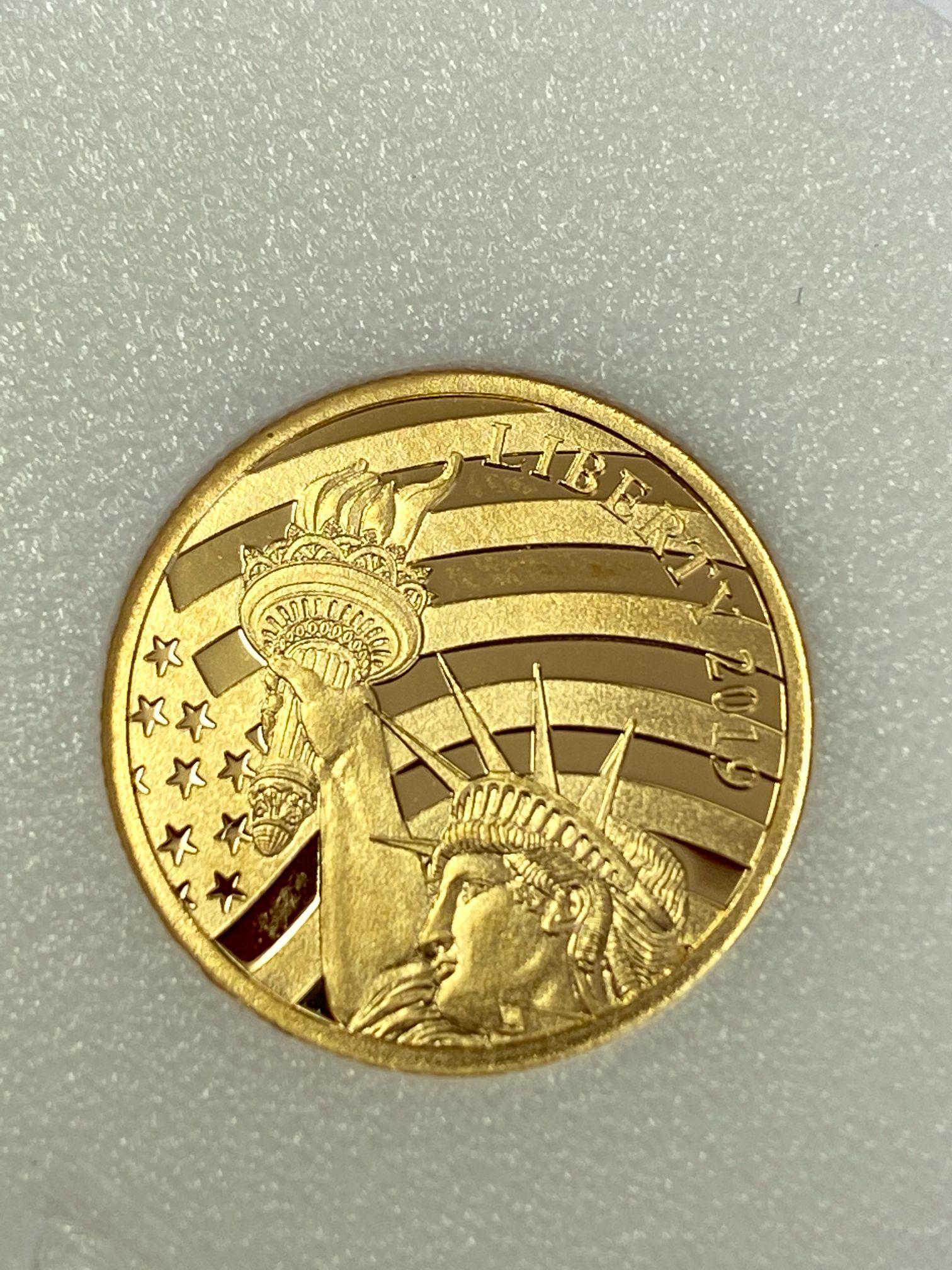 2019 LIBERTY 1/10 OZ .24 GOLD COIN: 2019 LIBERTY 1/10 OZ .24 GOLD COIN