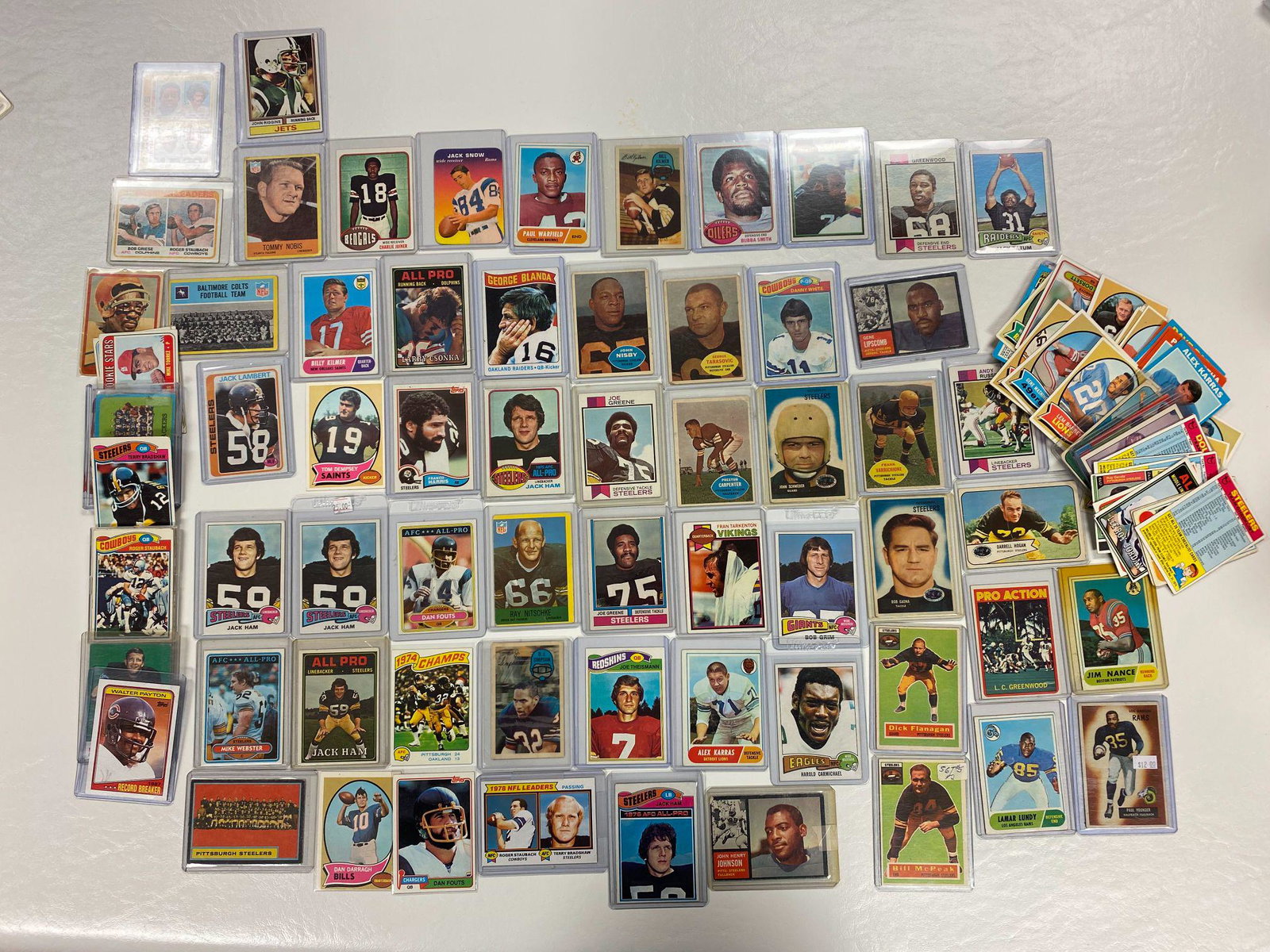 Huge Lot of 1950s-70s Football Cards: Stars, HOFs, RCs, SPs.
