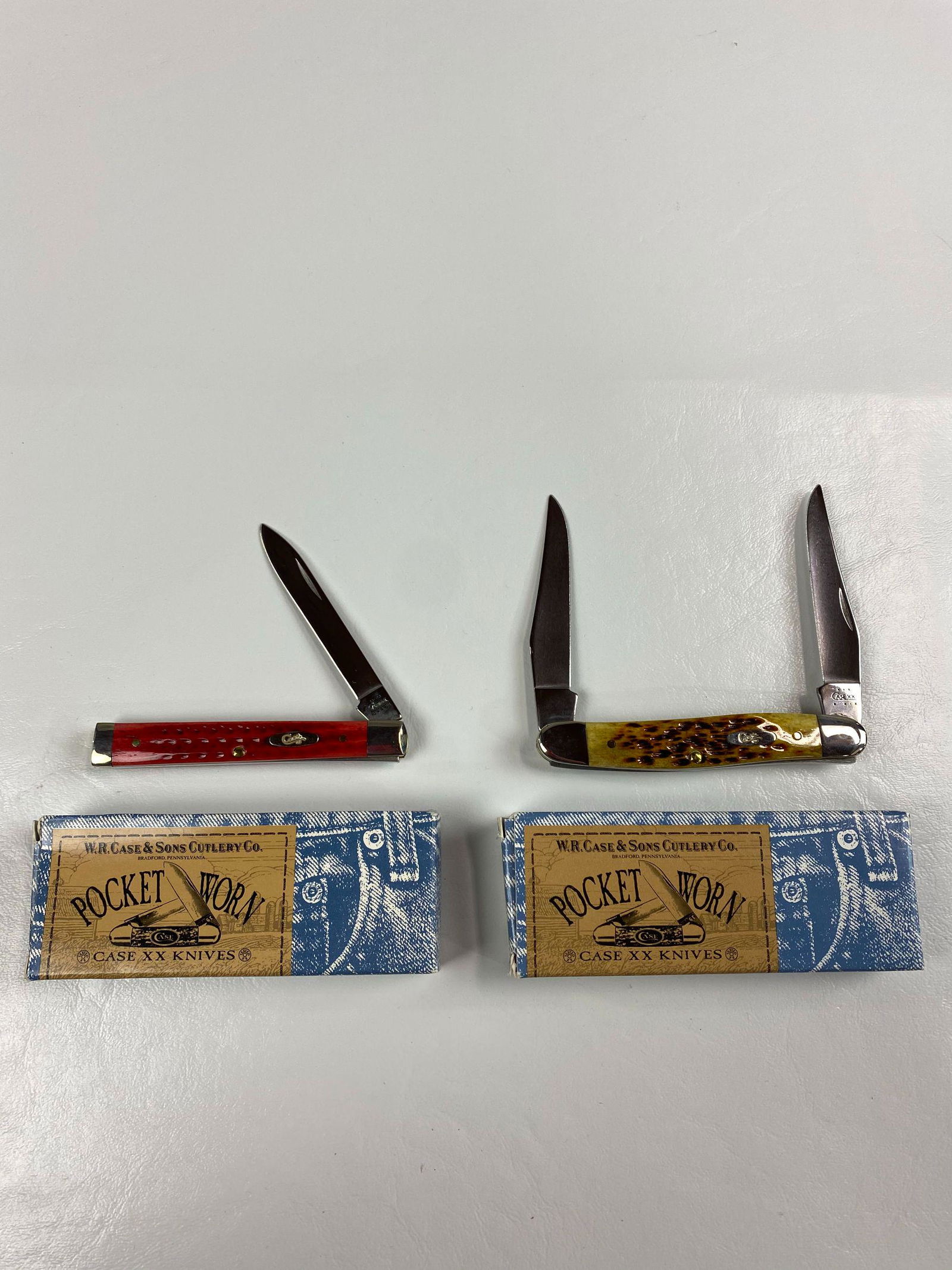 2 NIB CASE XX POCKET KNIVES: MUSKRATS, DOCTOR'S #6185