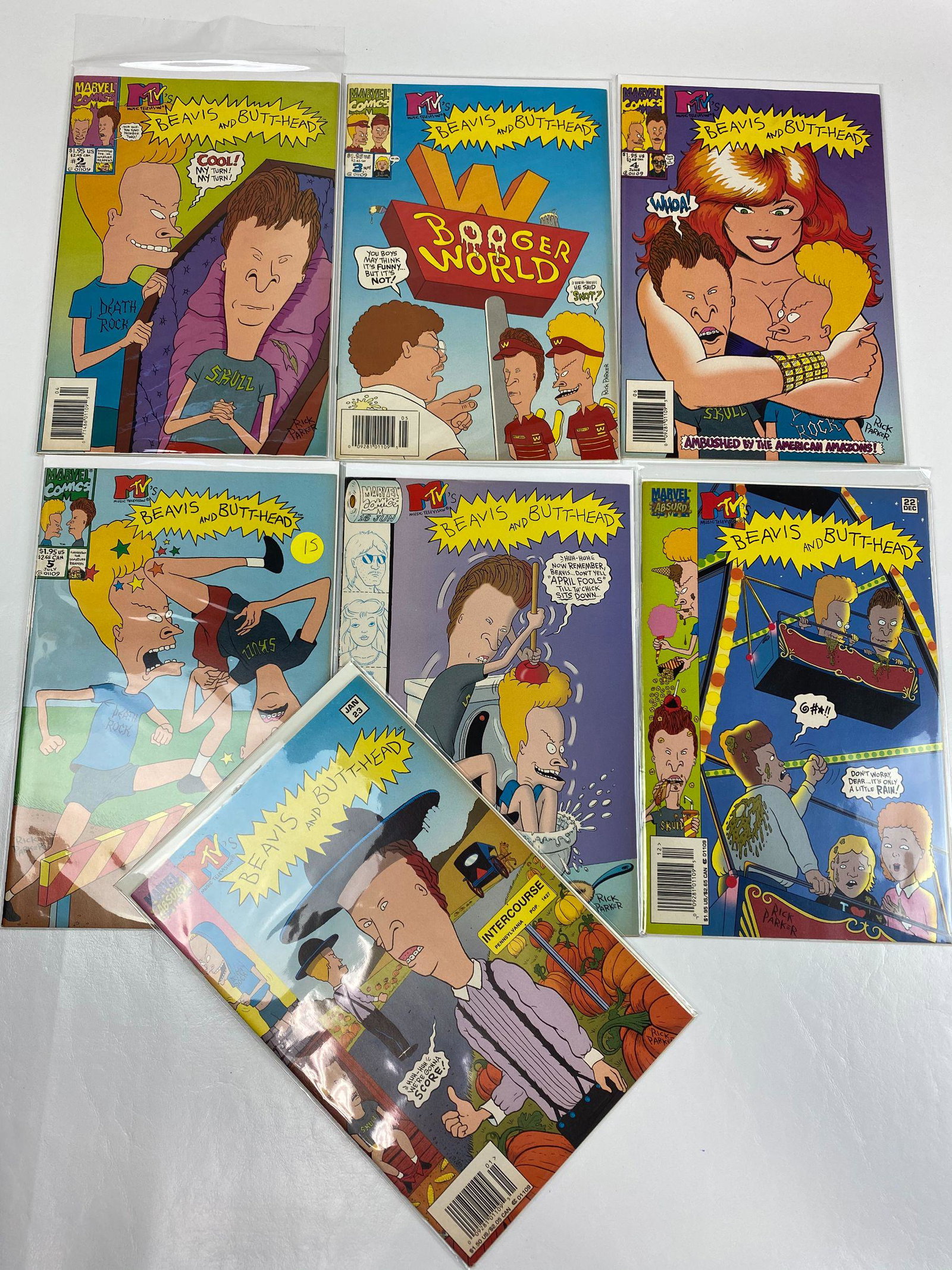Lot of 7 Beavis and Butthead: #2,3,4,5,16,22,23