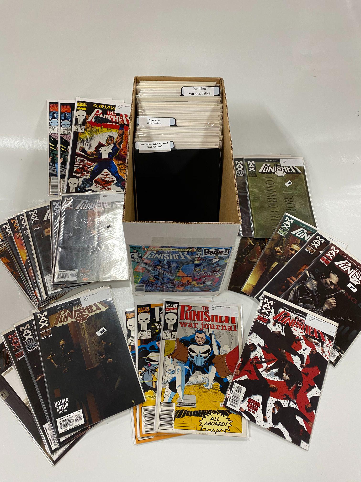 Full Short Box of Punisher Comics: Full Short Box of Punisher Comics