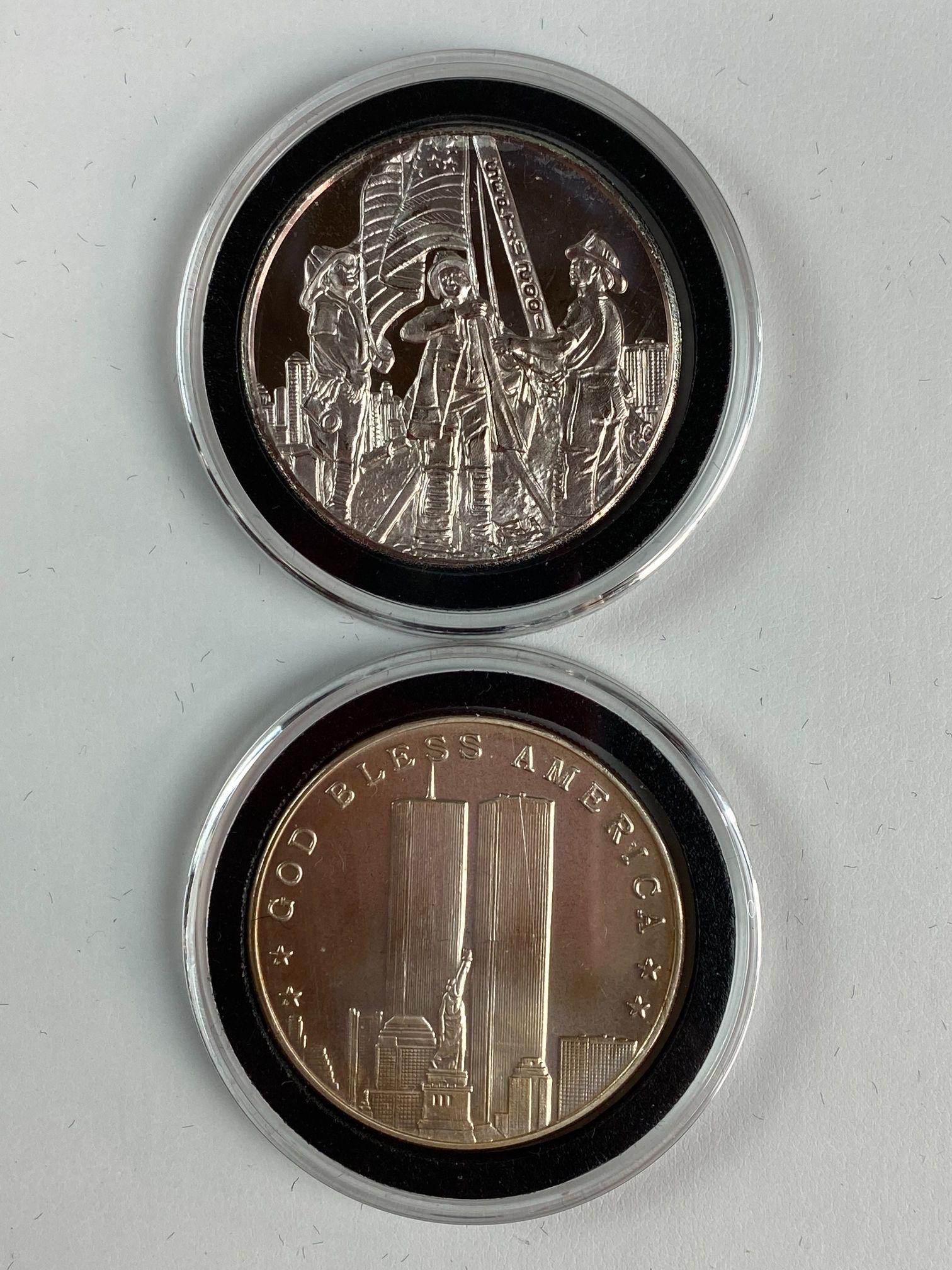 2-ONE TROY OUNCE .999-SEPT. 11 2001: 2-ONE TROY OUNCE .999-SEPT. 11 2001