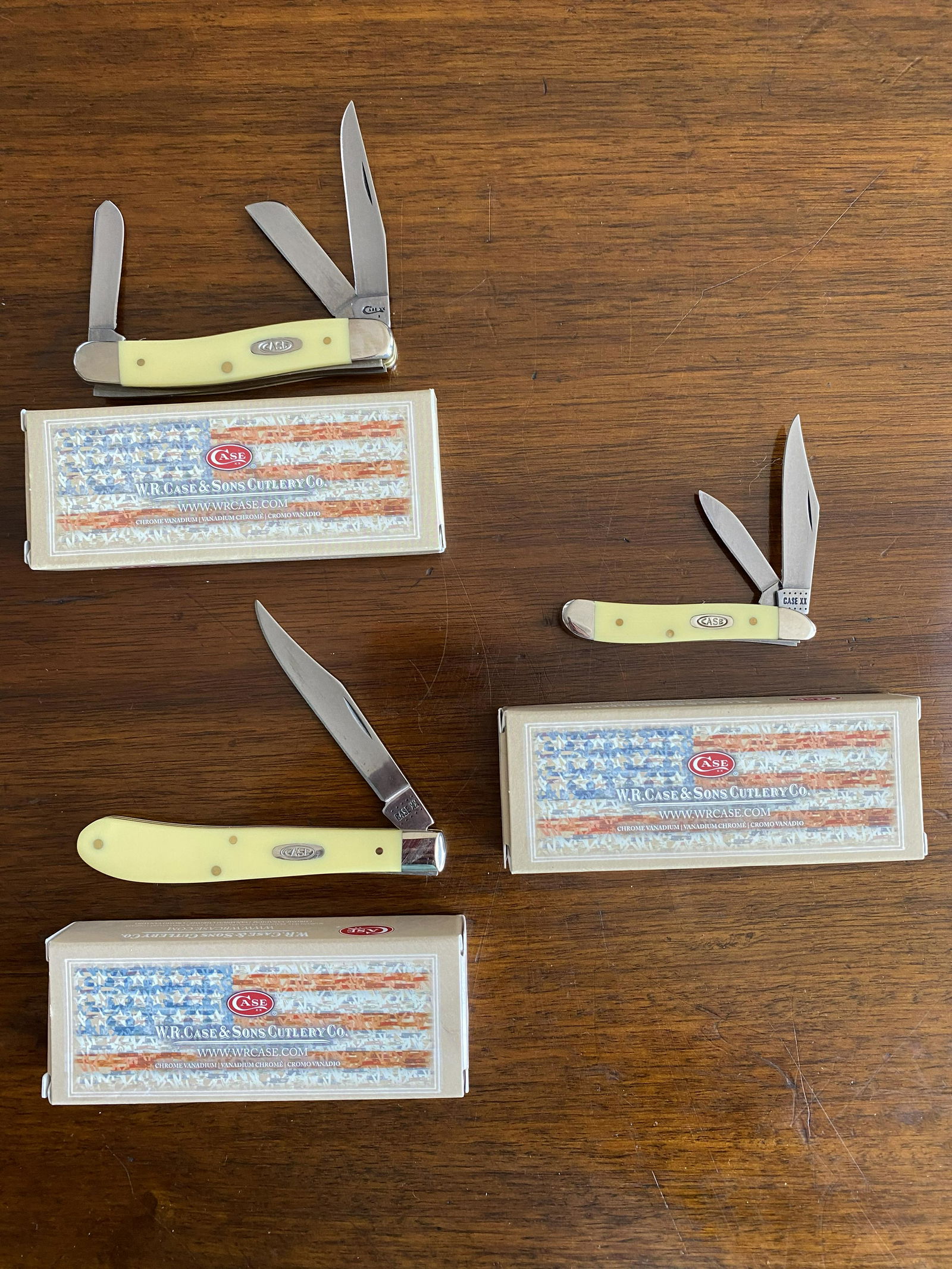 NIB 3 CASE XX POCKET KNIVES: #31048, 3318, 3220