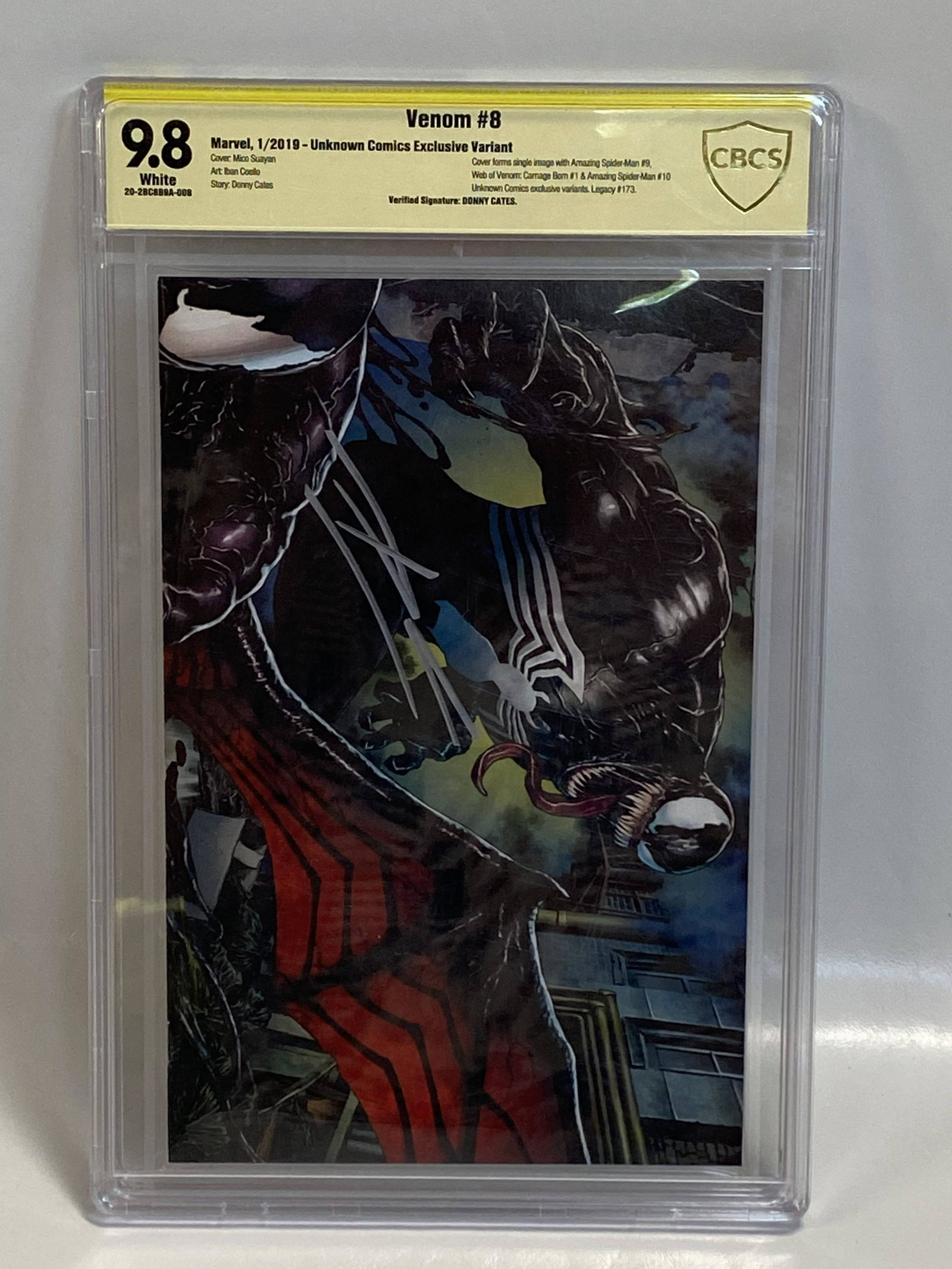 Venom #8 Exclusive Variant Signed Donny Cates CBCS 9.8: Venom #8 Exclusive Variant Signed Donny Cates CBCS 9.8
