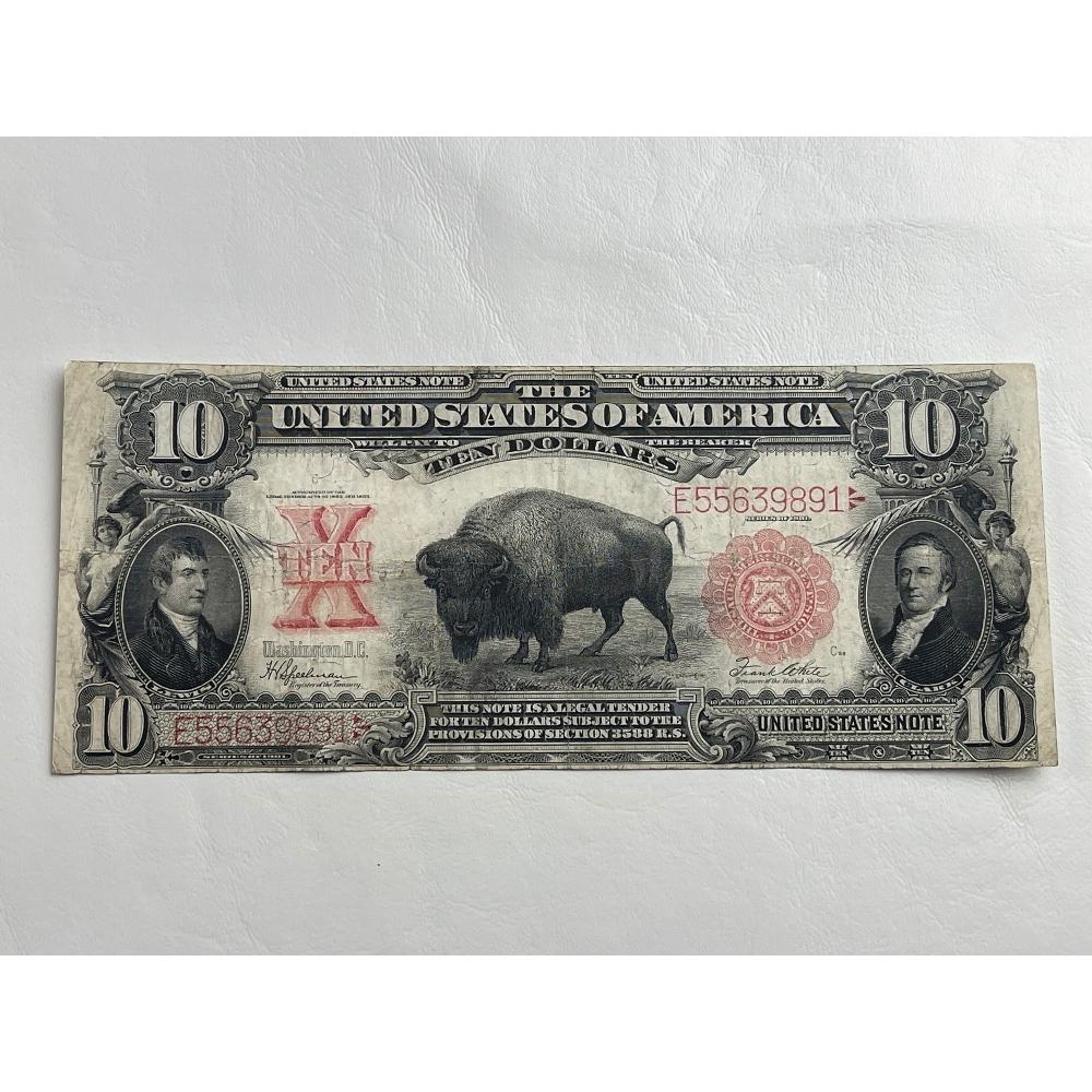 1901 $10 Bison Note (1 of 4)
