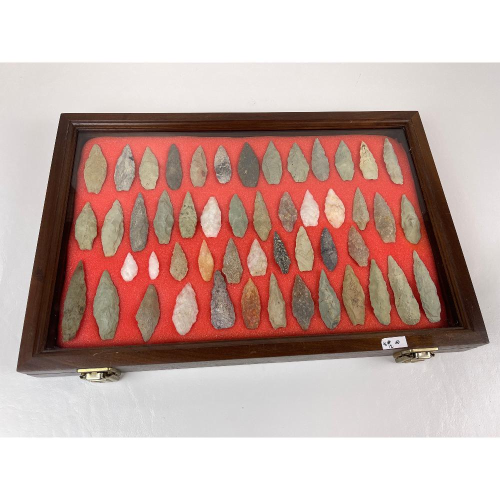 Framed Arrowhead Collection 50 Pieces (1 of 5)