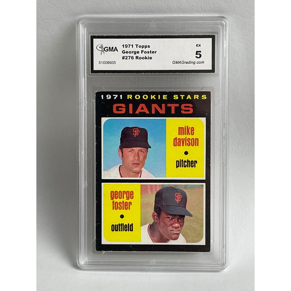 1971 Topps #276 George Foster RC GMA 5: We are not a professional grading company. We do not guarantee the authenticity, age, nor originality of the item. The picture of the item is the actual item that you will receive if you are the winni