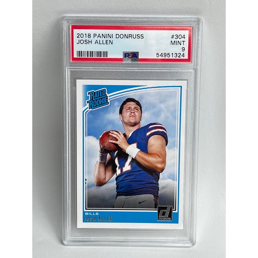 2018 Donruss #304 Josh Allen RC PSA 9 (1 of 2)
