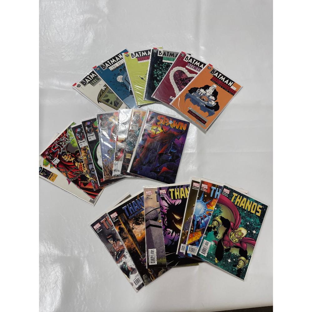Lot of 21 Thanos, Batman and Spawn Comics (1 of 1)