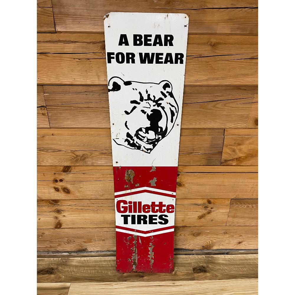 Gillette Tire Metal Advertising Sign (1 of 5)