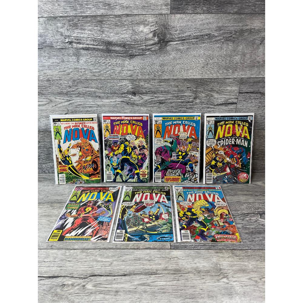 Lot of 7 Man Called Nova Comic Books: Marvel Comics.