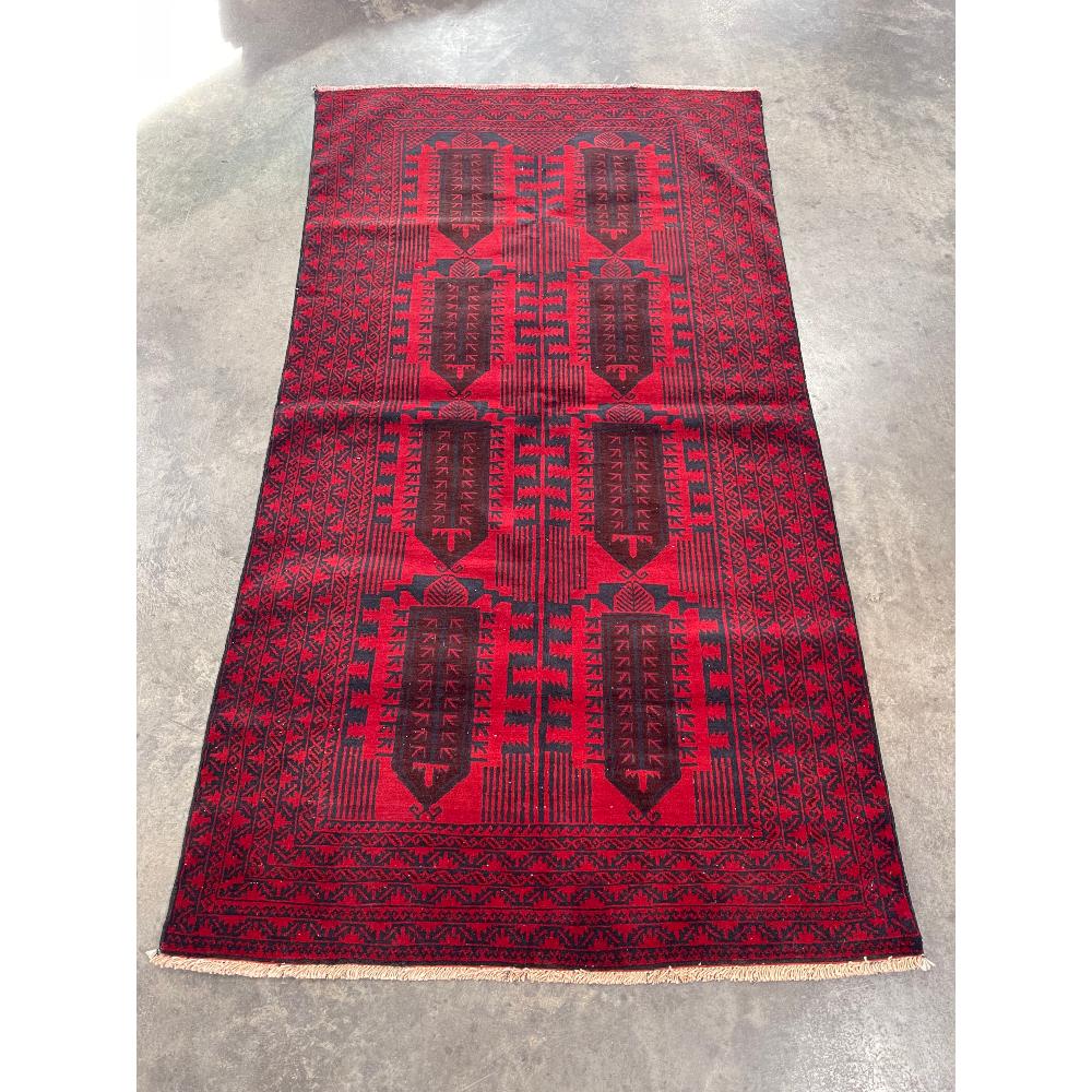 Afghan Hand Knotted Wool Rug (1 of 4)