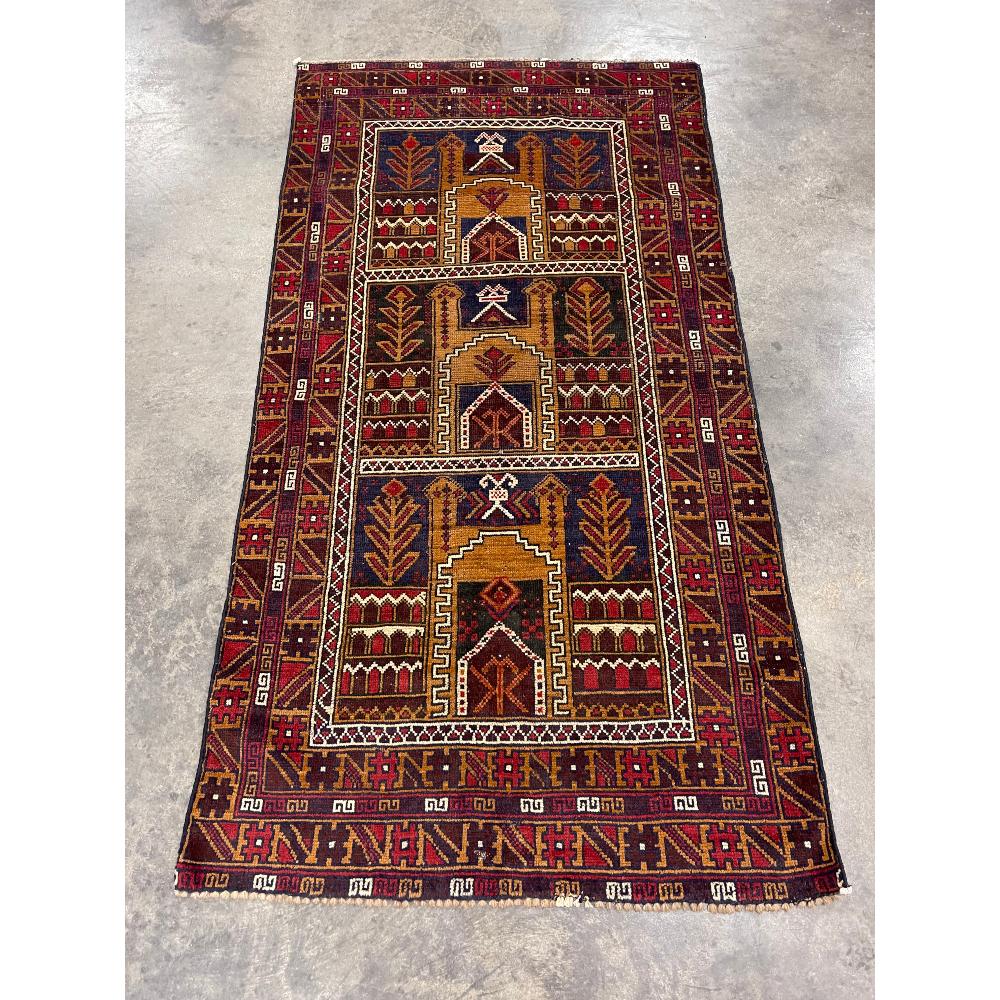 Persian Kurdish Hand Knotted Wool Rug (1 of 4)