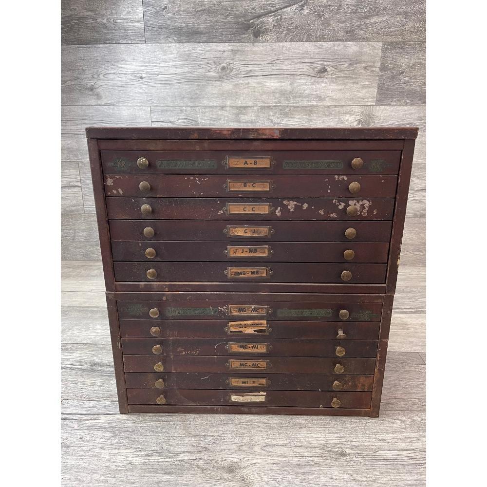 KK CRYSTAL CO. WATCH MAKERS CABINET (1 of 7)