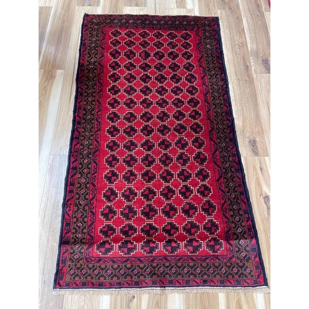 Afghan Tiemani Hand Knotted Wool Rug (1 of 4)