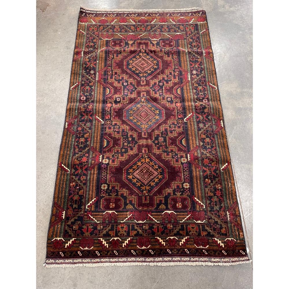 Persian Baluch Hand Knotted Wool Rug (1 of 4)