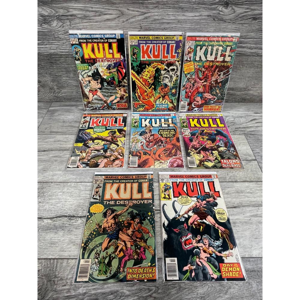 Lot of 8 Kull the Destroyer Comic Books (1 of 3)