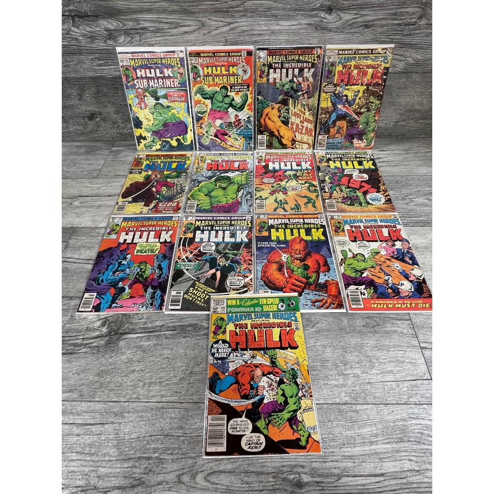 Lot of 13 Marvel Super Heroes Comic Books (1 of 3)
