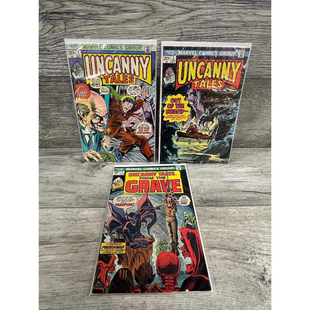 Lot of 3 Uncanny Tales Comic Books (1 of 3)
