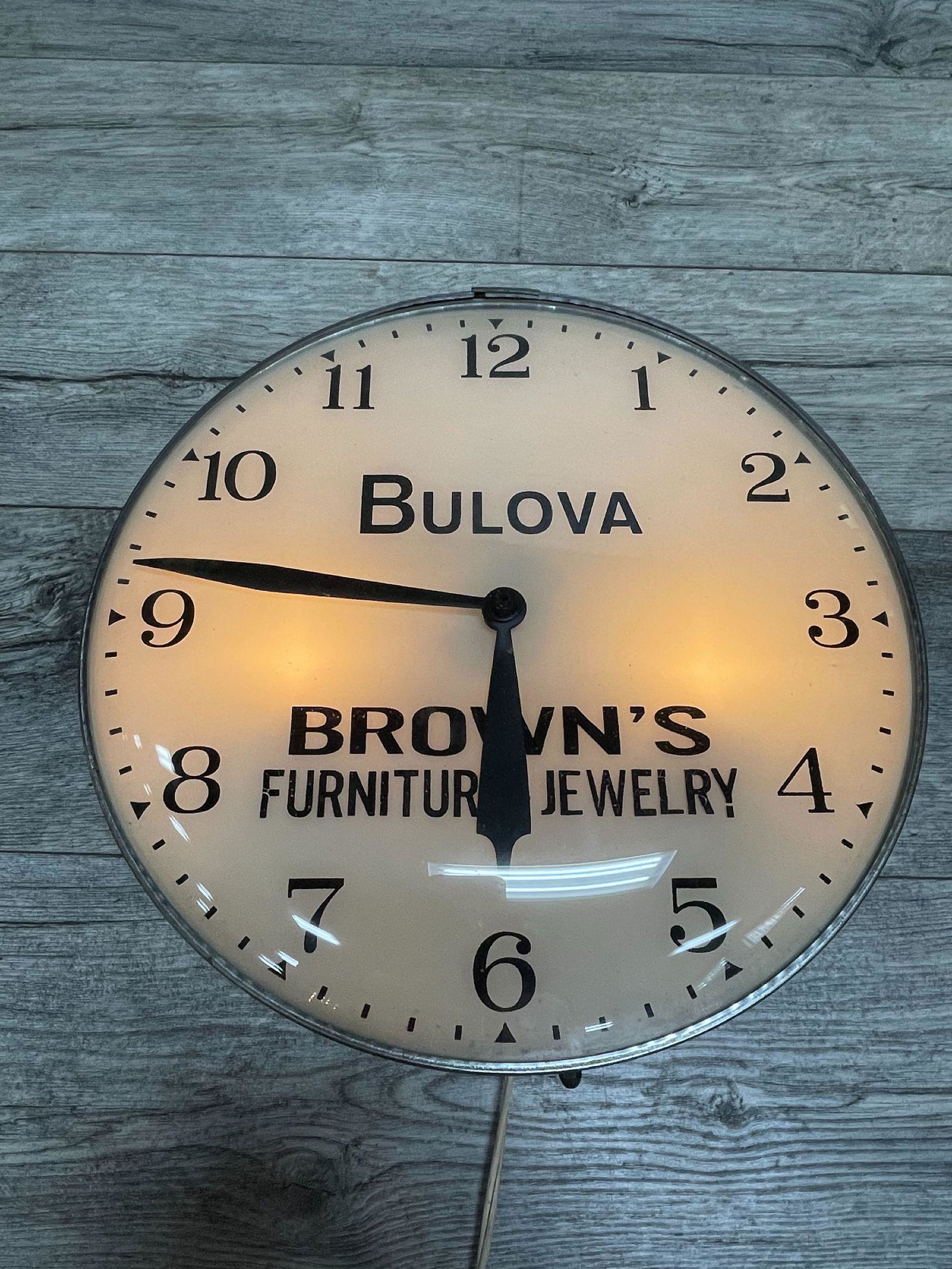 BULOVA ADVERTISING CLOCK: 15IN DIAMITOR