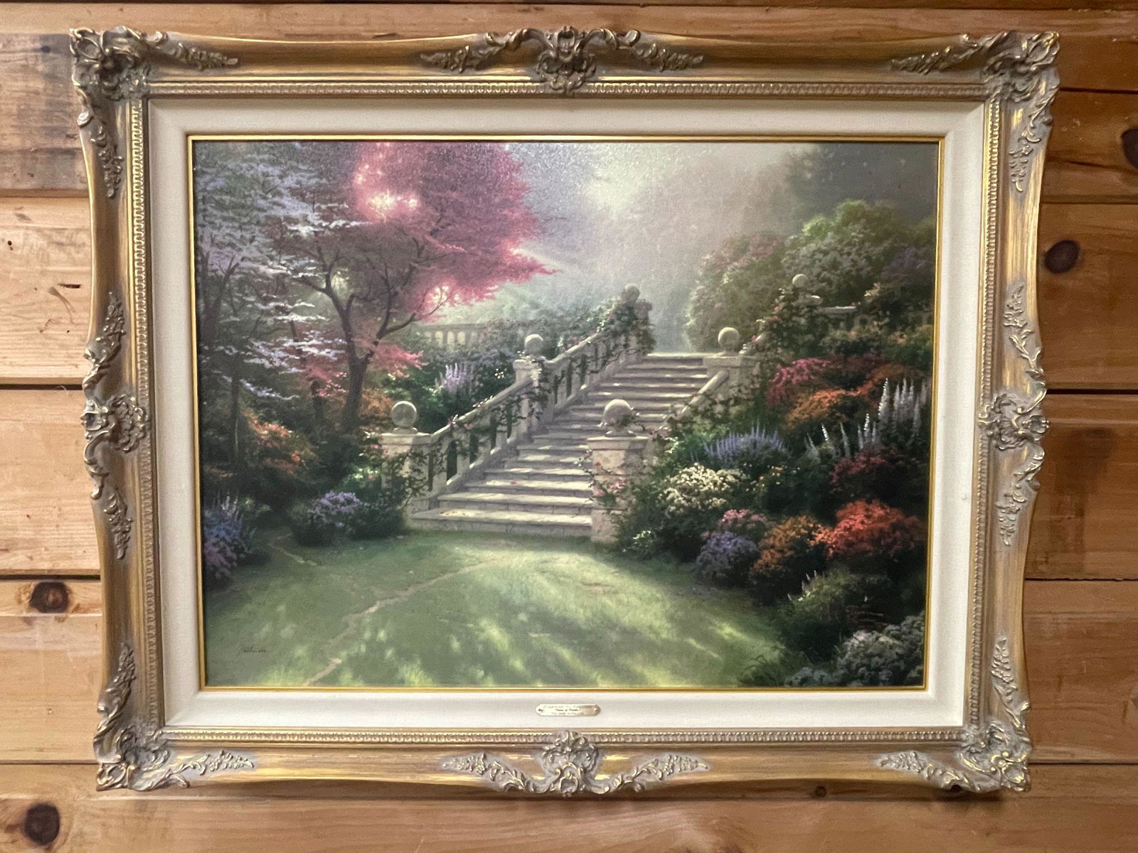 THOMAS KINKADE " STAIRWAY TO PARADISE" LTD, ED, CANVAS G/P (1 of 8)