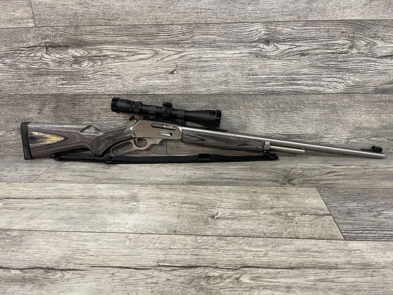 MARLIN MODEL 44 XLR LEVER ACTION RIFLE: .444 CAL MARLIN, SN-94218727 WITH NIKON SCOPE-EXCELENT CONDITION