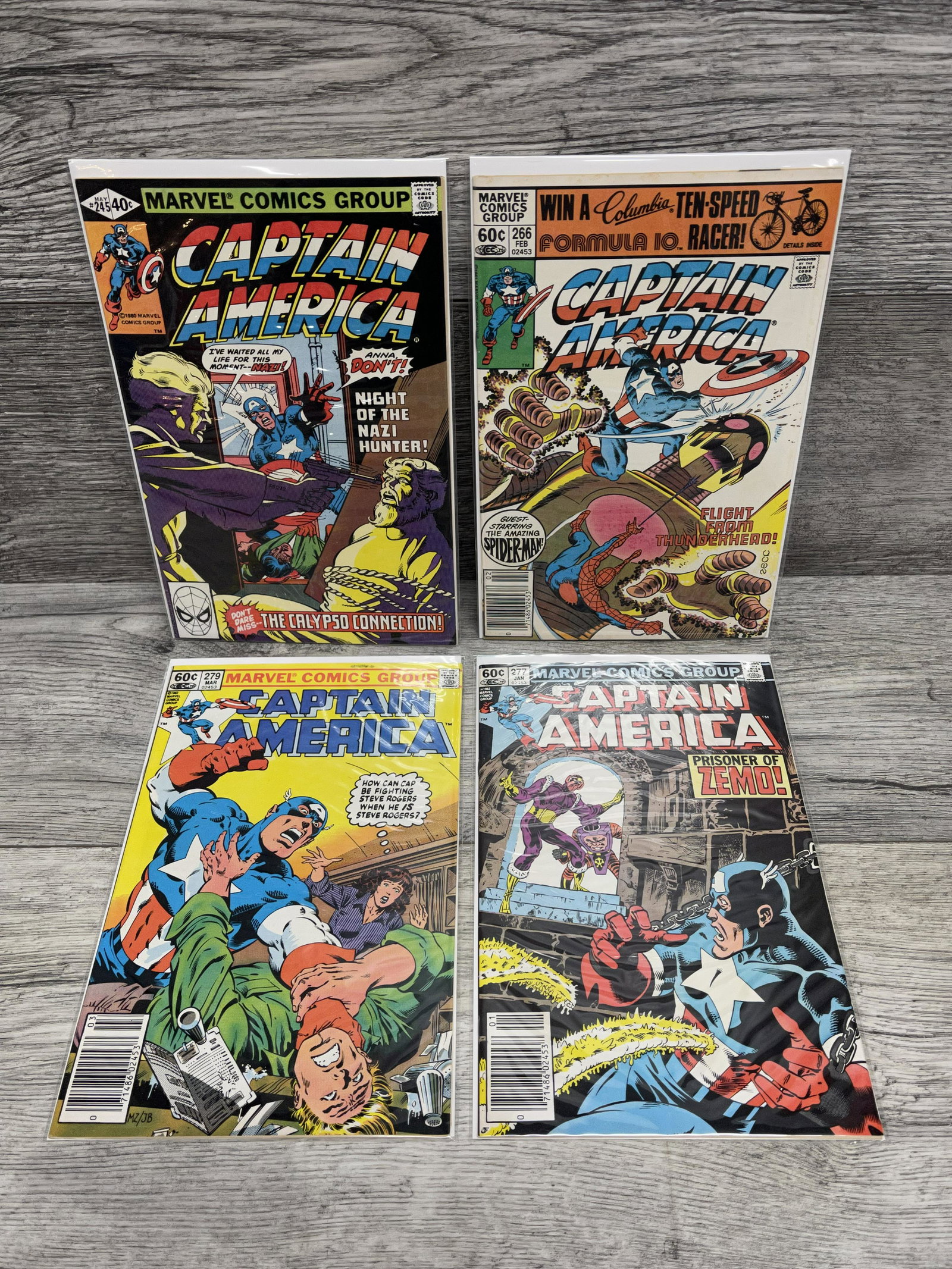 LOT OF 4 CAPT. AMERICA COMICS: LOT OF 4 CAPT. AMERICA COMICS