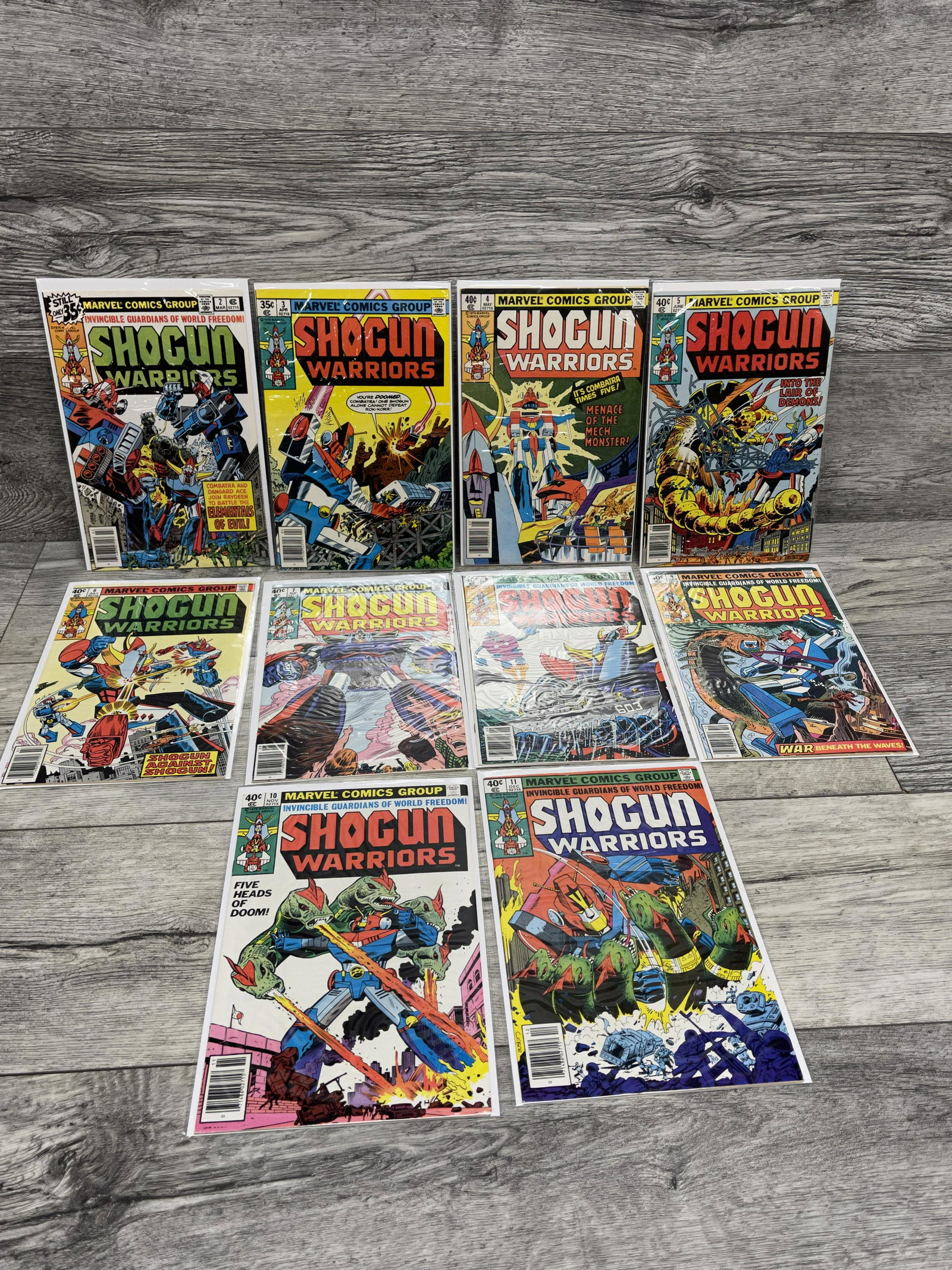 LOT OF 10 SHOGUN WARRIORS: LOT OF 10 SHOGUN WARRIORS