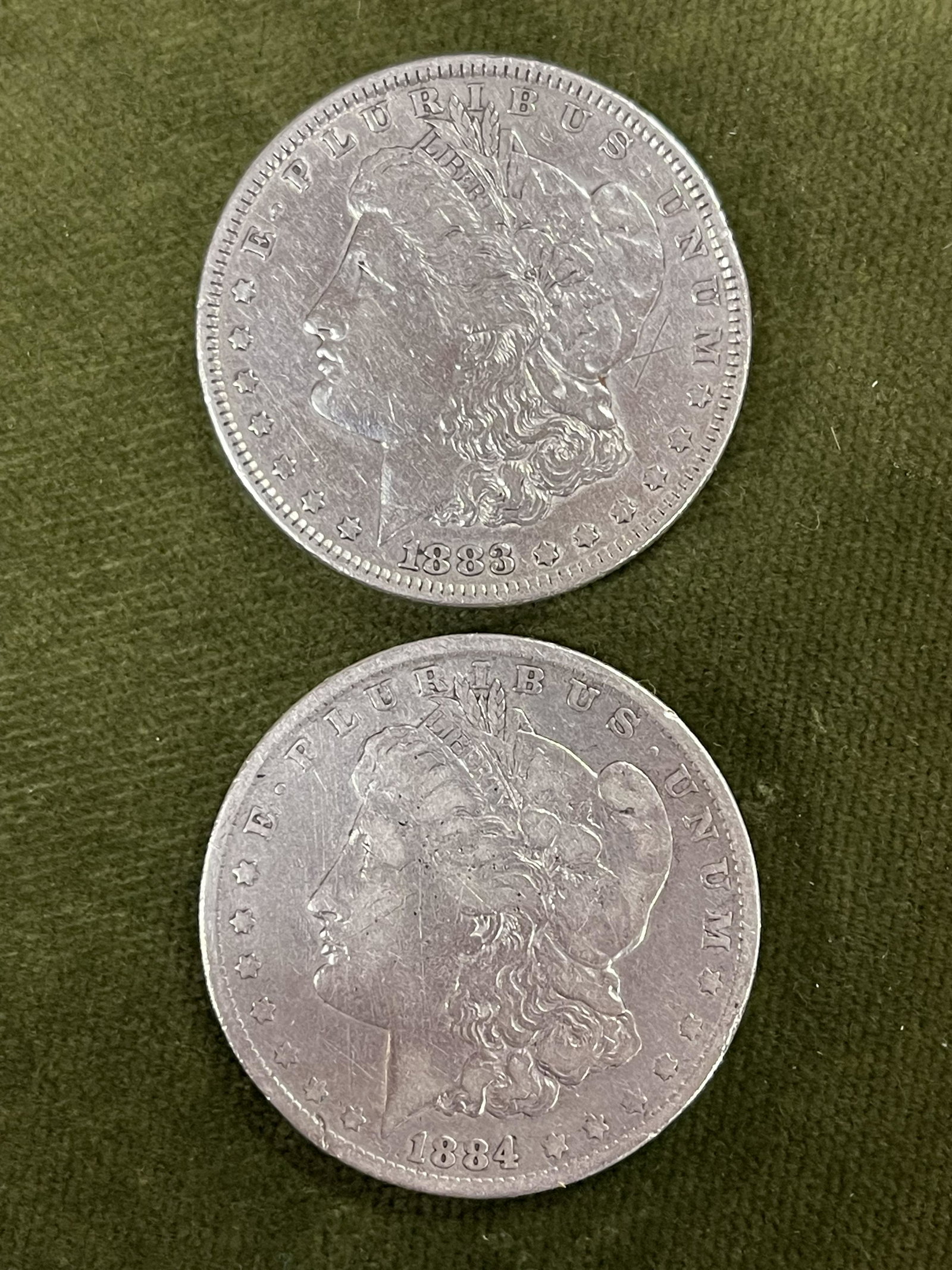 1884-O & 1883 MORGAN DOLLARS: 1884-O & 1883 MORGAN DOLLARS