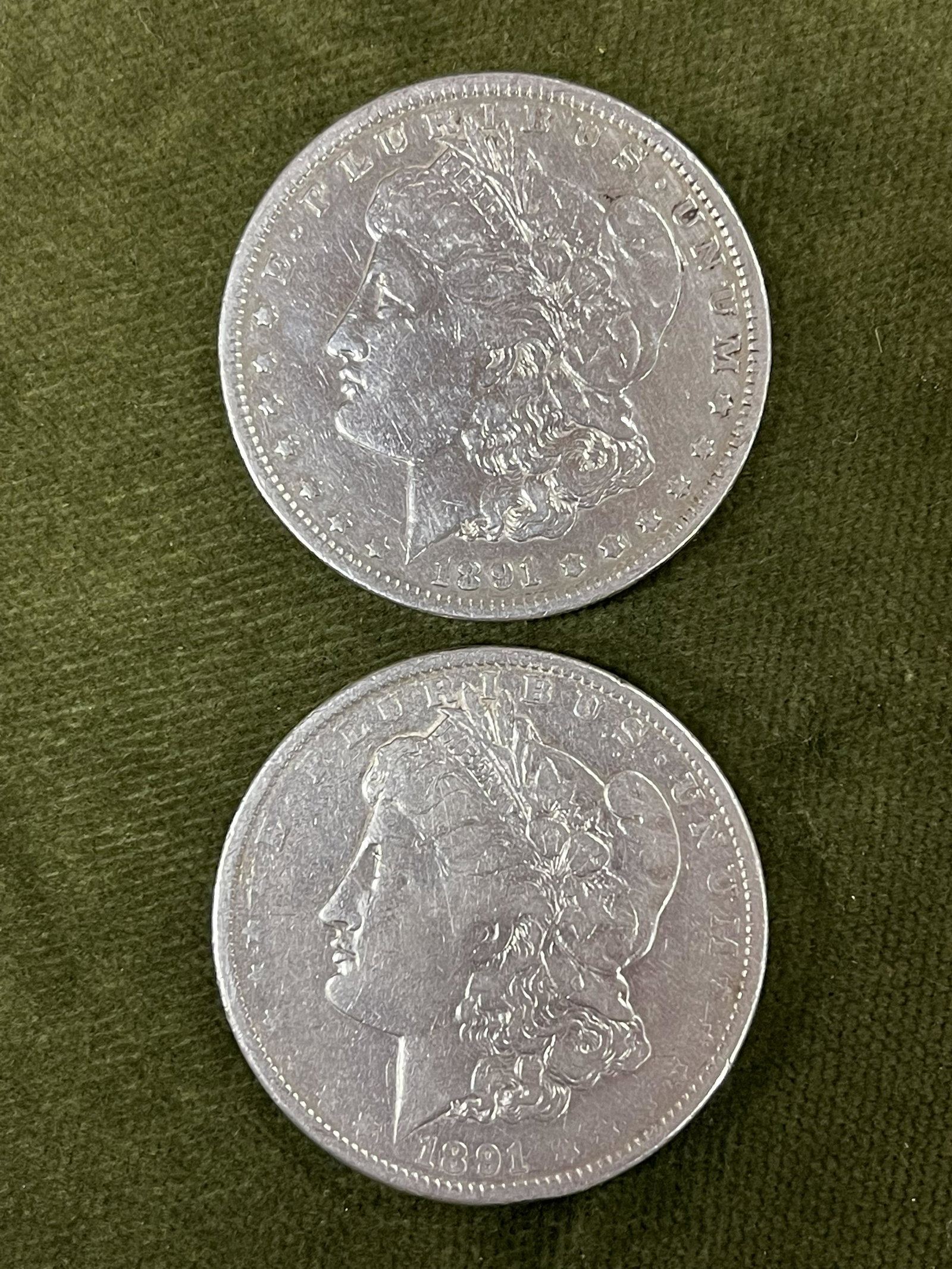 2-1891 MORGAN DOLLARS: 2-1891 MORGAN DOLLARS