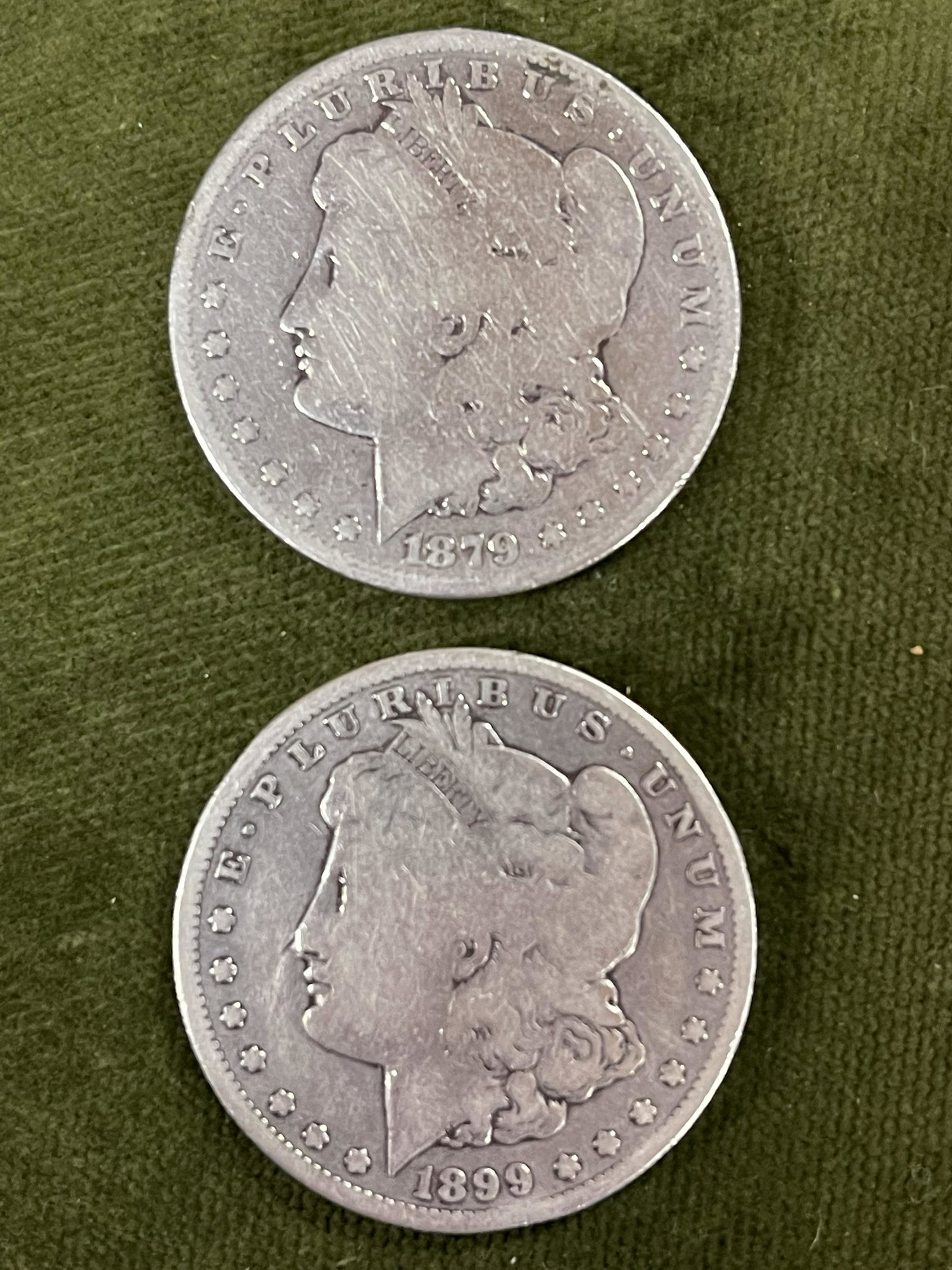1879 & 1899-O MORGAN DOLLARS: 1879 & 1899-O MORGAN DOLLARS