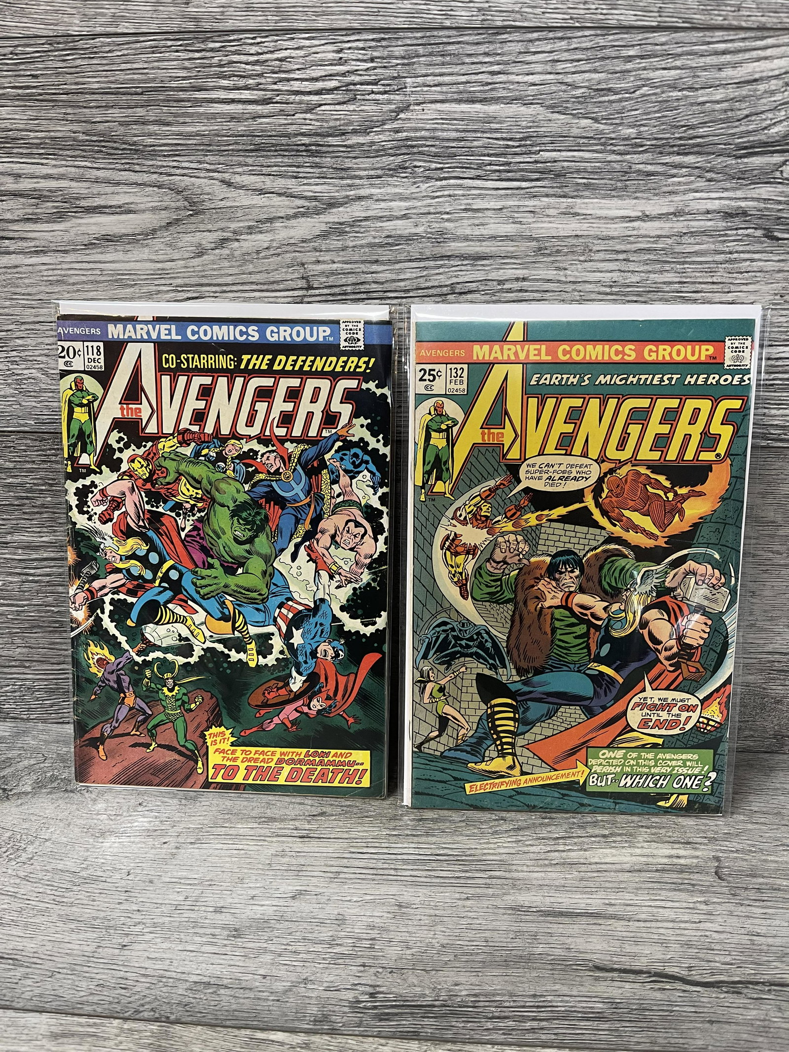 AVENGERS No.132 & No.118: AVENGERS No.132 & No.118