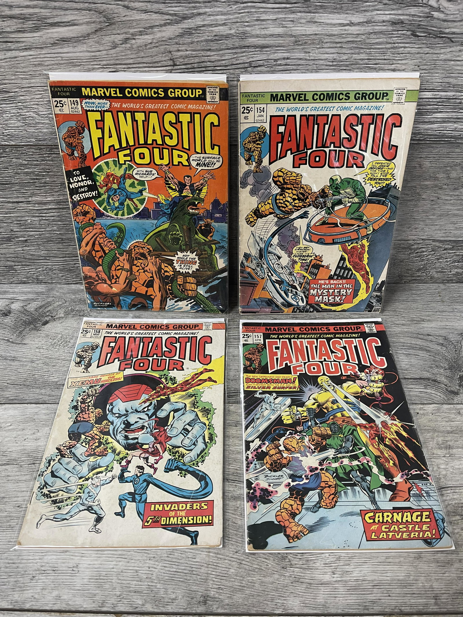 LOT OF 4-FANTASTIC FOUR COMICS: LOT OF 4-FANTASTIC FOUR COMICS