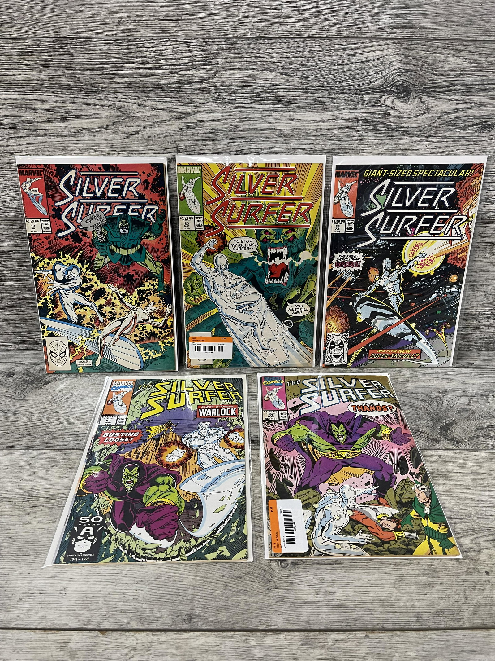 LOT OF 5 SILVER SURFER COMICS: LOT OF 5 SILVER SURFER COMICS